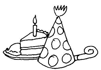 Birthday Party Clip Art Black And White | Clipart Panda - Free ...