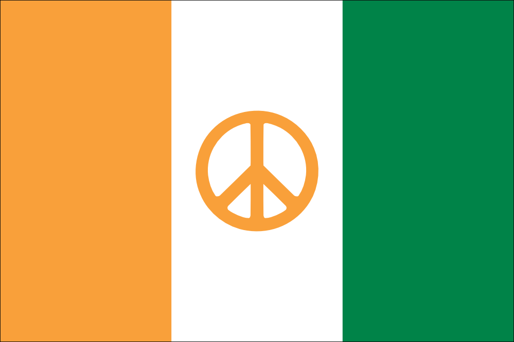clipartist.net » Clip Art » flag ireland peace flag saint patricks ...