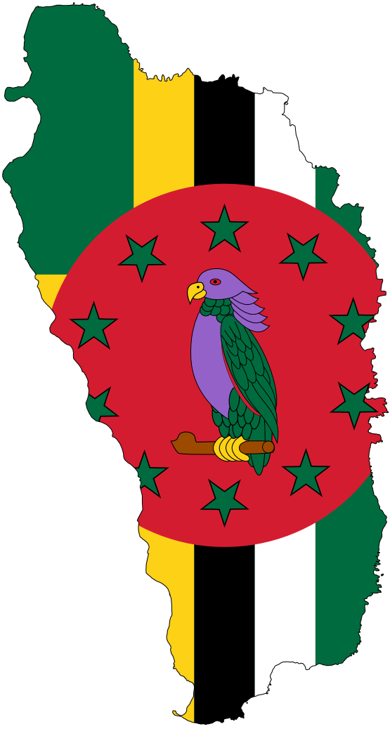 Flag Map of Dominica flagartist.com Flag SVG YouTube Facebook ...