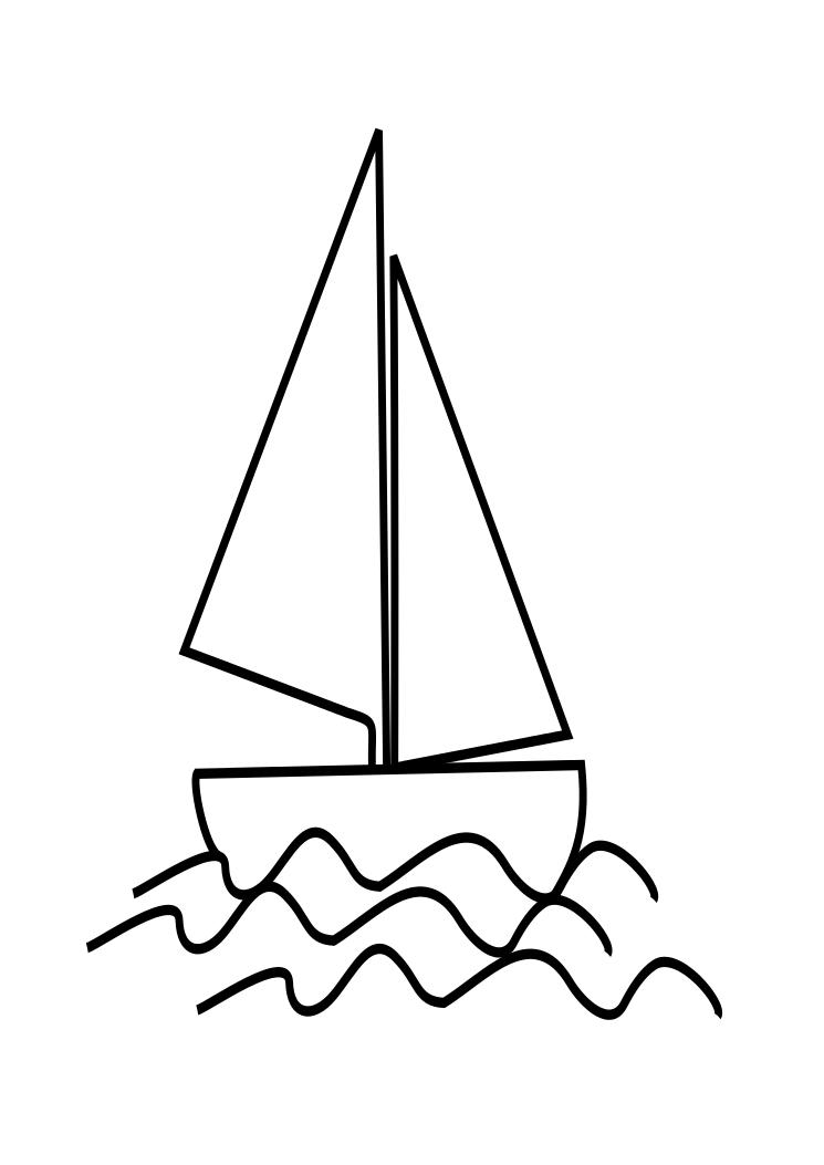 Boat Coloring Page for kids | Coloring Pages
