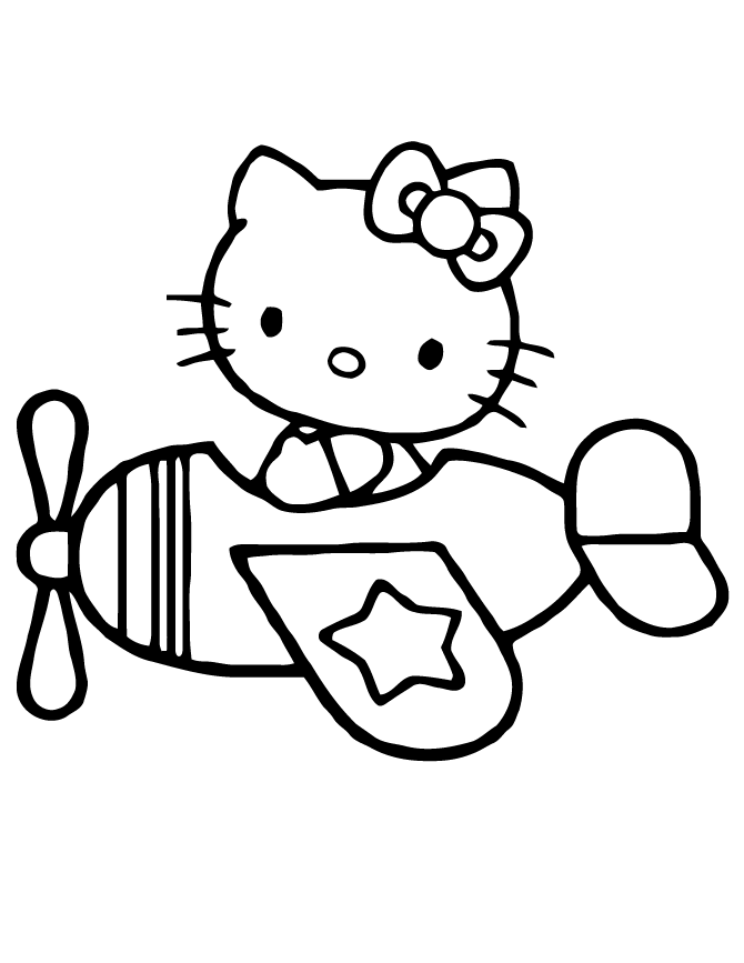 Hello Kitty For Girls Coloring Page | HM Coloring Pages