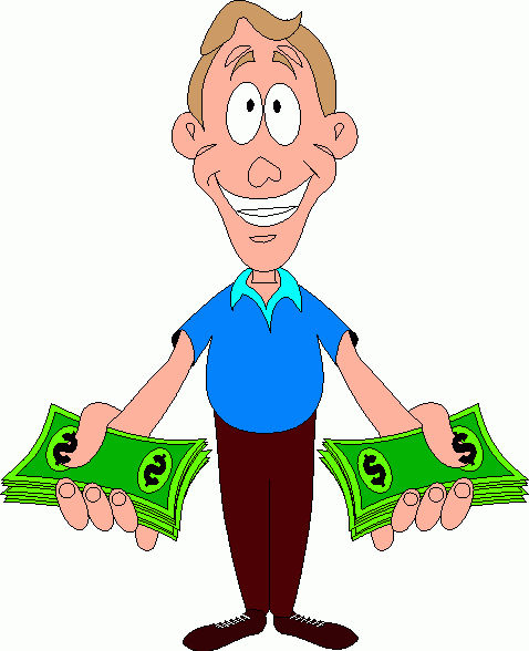 clipart man with money - photo #1