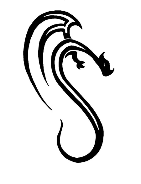 Pix For > Simple Dragon Symbol