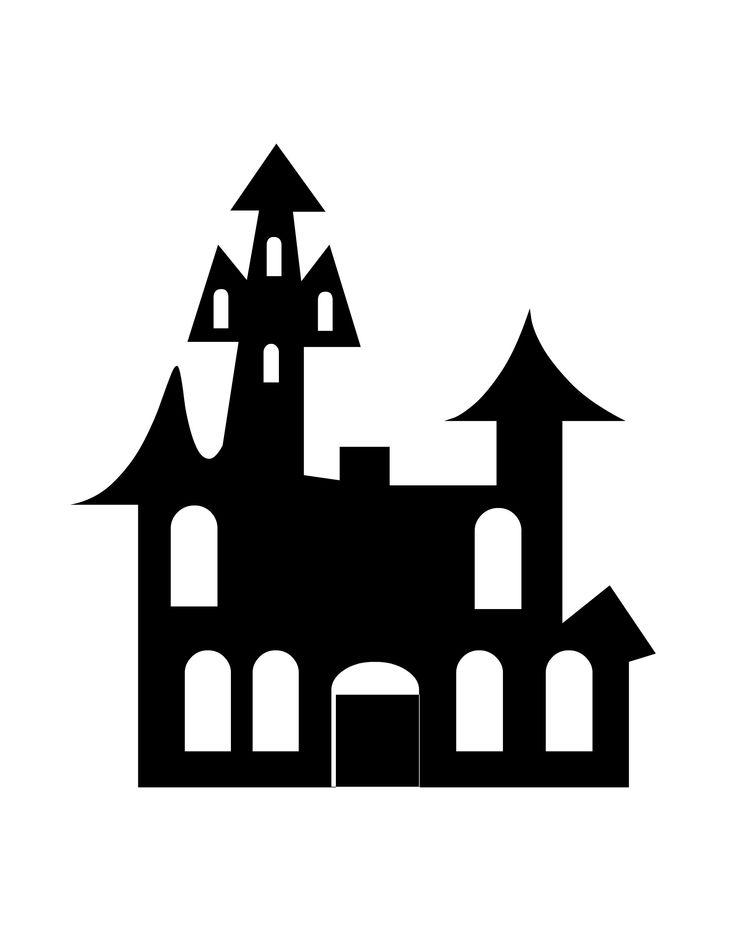 halloween silhouette haunted house | This is Halloween! | Pinterest