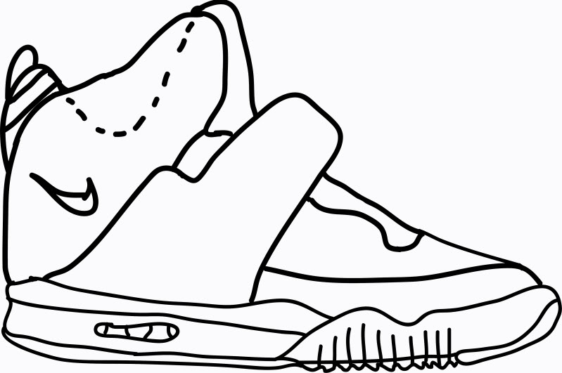 Nike Sneaker Outline Images & Pictures - Becuo
