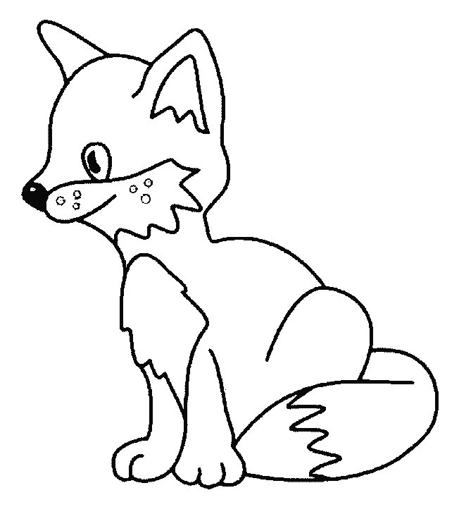 Coloring Page - Fox animals coloring pages 5