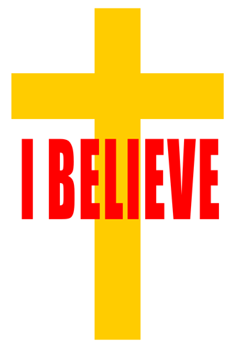 Free Christian Clip Art: Cross Image - I Believe
