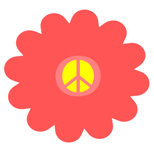 Pix For > Hippie Flower Clip Art