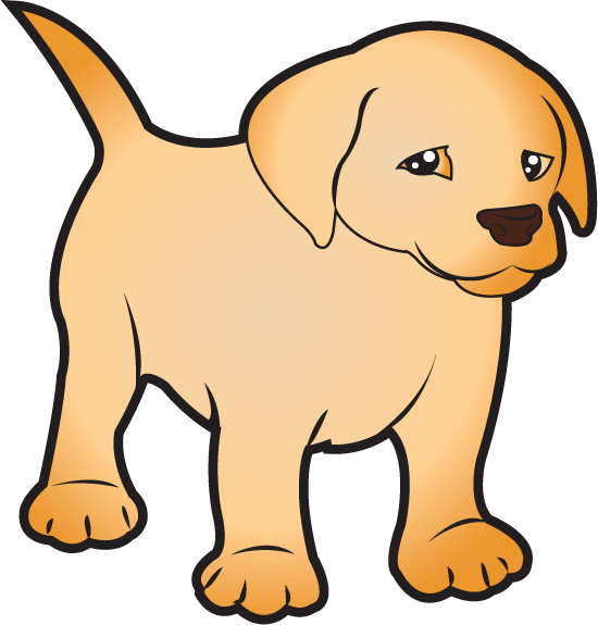 Free Clip-Art: Animals » Pets » Puppy Labrador ( Full Color)