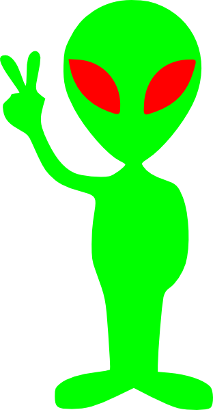 green alien clipart - photo #17