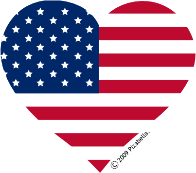 American Flag Clip Art Heart | Free Clip Art from Pixabella