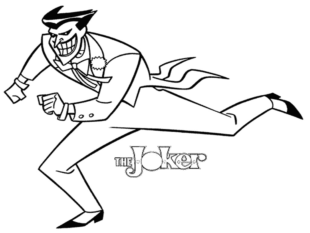 joker holding a gun Colouring Pages (page 3)