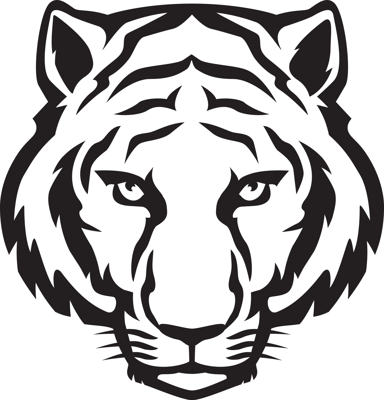 tiger mascot clipart free - photo #36