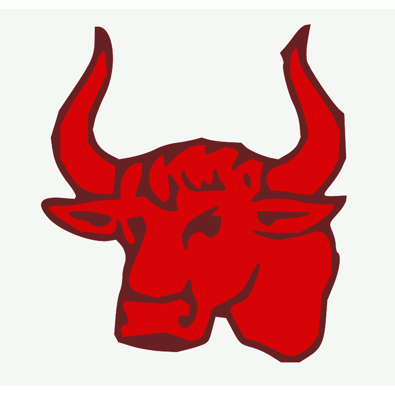Clipart - Red bull head