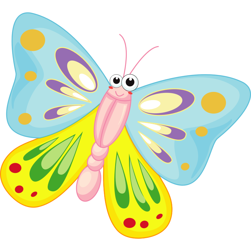 Clipart - Cartoon Butterfly