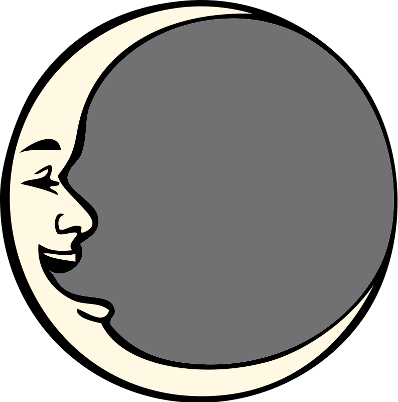 Man In The Moon Clip Art Download