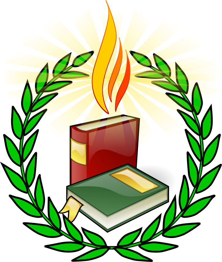 Education Symbol With Flame Clip Art Download