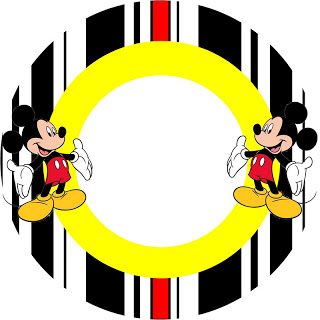 Inspired in Mickey Mouse: Free Party Printables in Red and Black ...