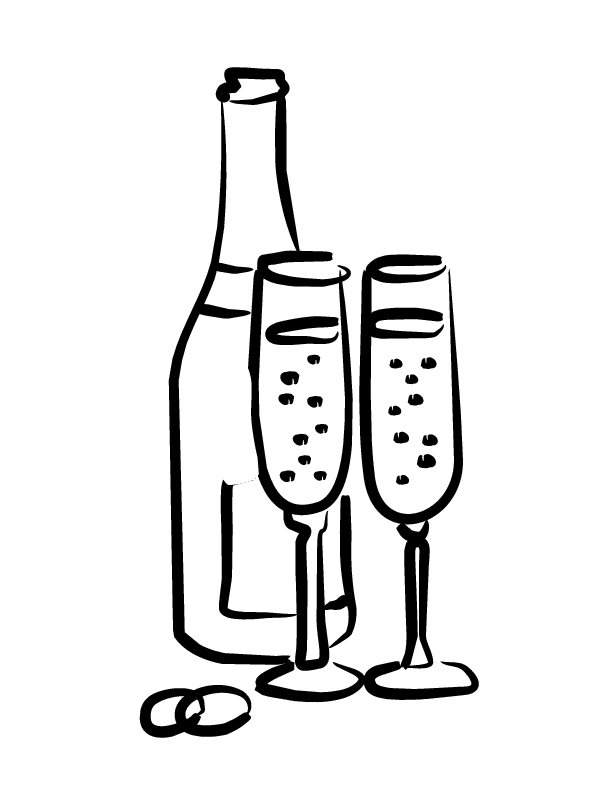 Pictxeer » Search Results » Colouring Pages Champagne Bottle