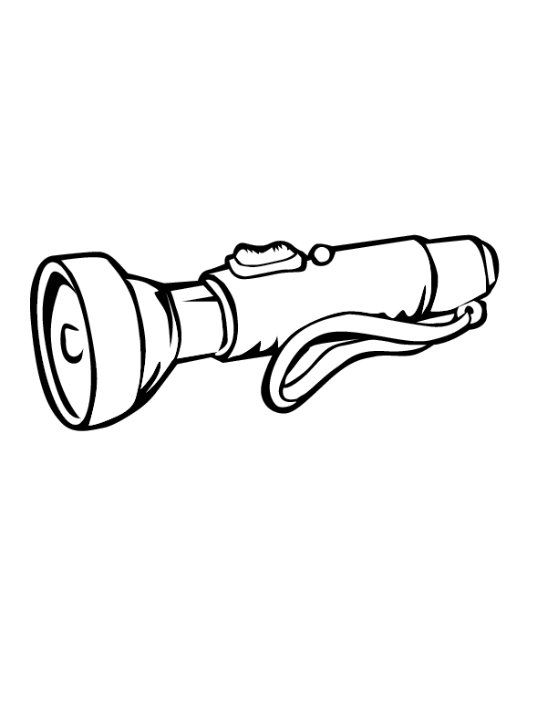 Flashlight Colouring Pages