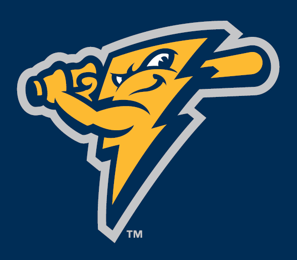 Trenton Thunder Cap Logo (2008) - (Alternate / B.P.) A yellow ...