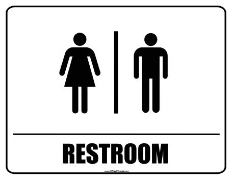 Restroom Signs - Free Printable - AllFreePrintable.com