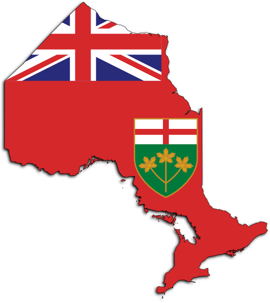 Flag Map of Ontario flagartist.com Flag SVG YouTube Facebook ...