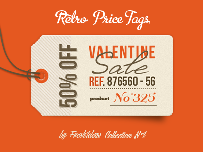 Retro Price Tag n°3 (psd) | Fresh Ideas - nurture your ideas!