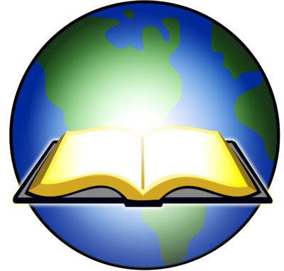 Open Bible Glowing before Earth | Bible Clip Art - Christart.com