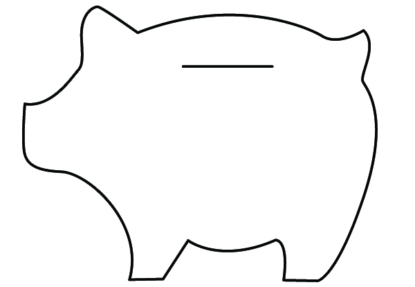 Piggy Bank Template Cliparts co