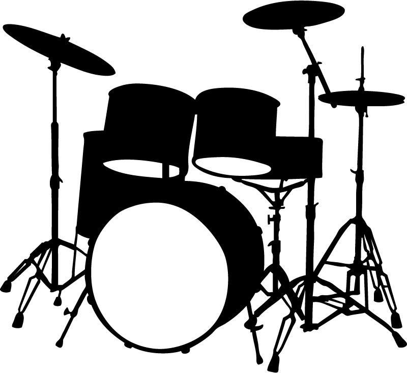 Musical Instruments Drums Music Wall Stickers Wall Art Decal ...