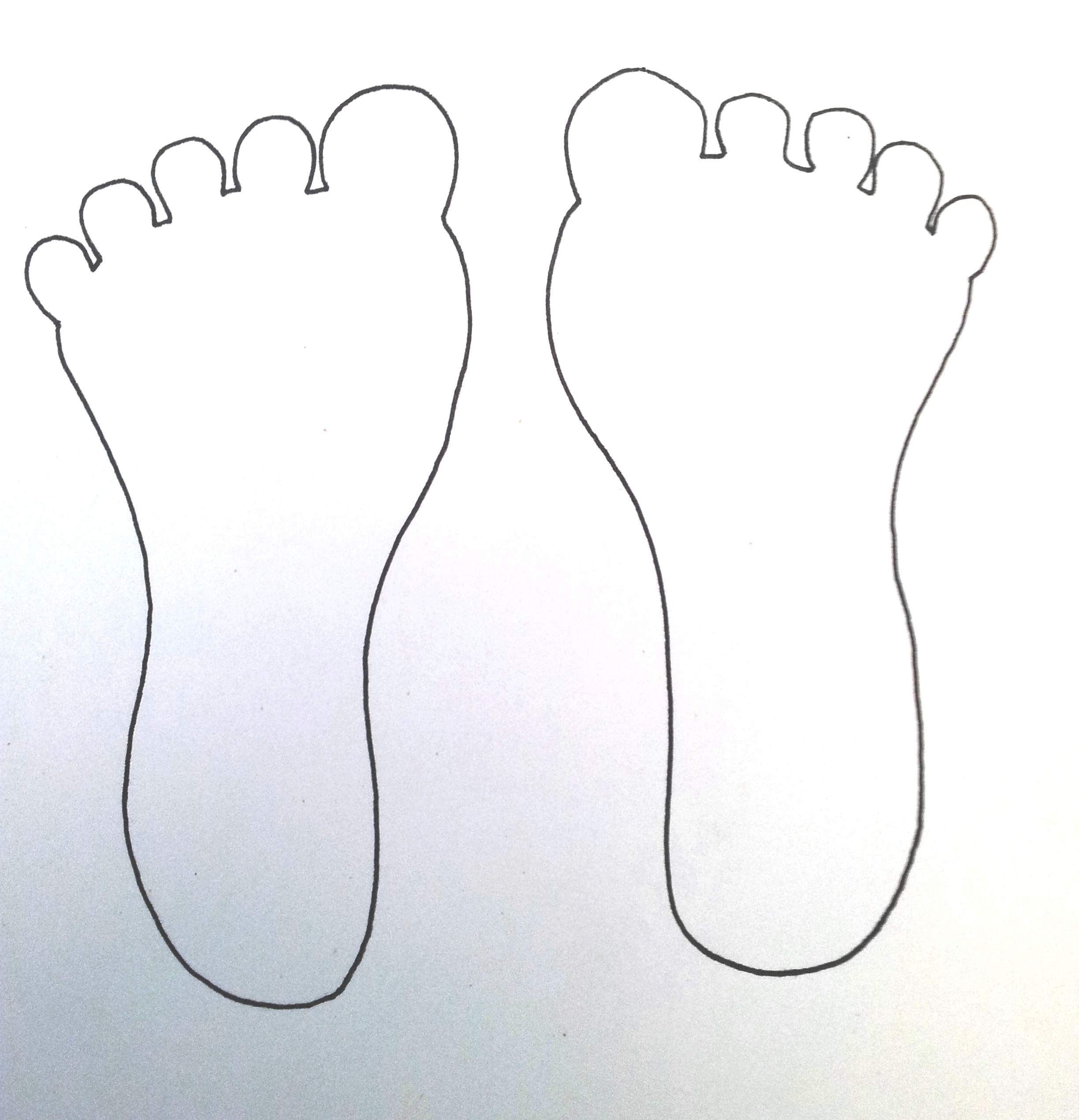Feet Template Cliparts.co