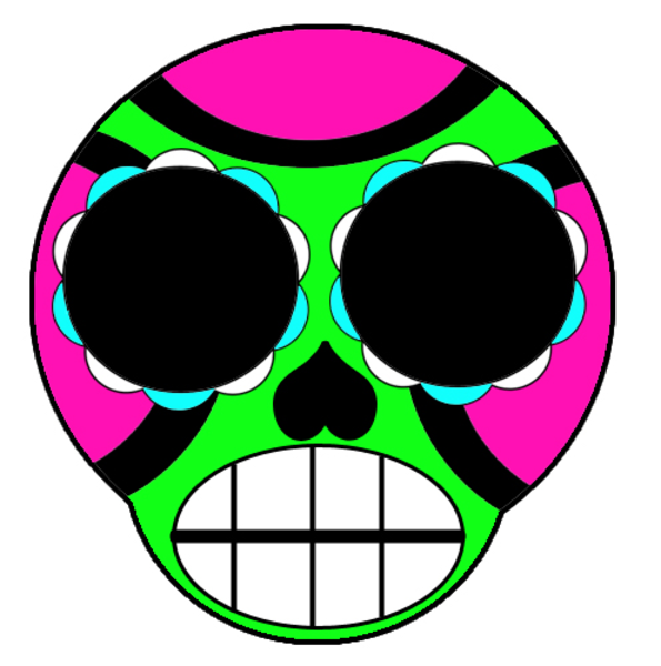 Sugar Skull image - vector clip art online, royalty free & public ...