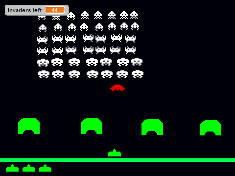 Space Invaders Hardcore! on Scratch
