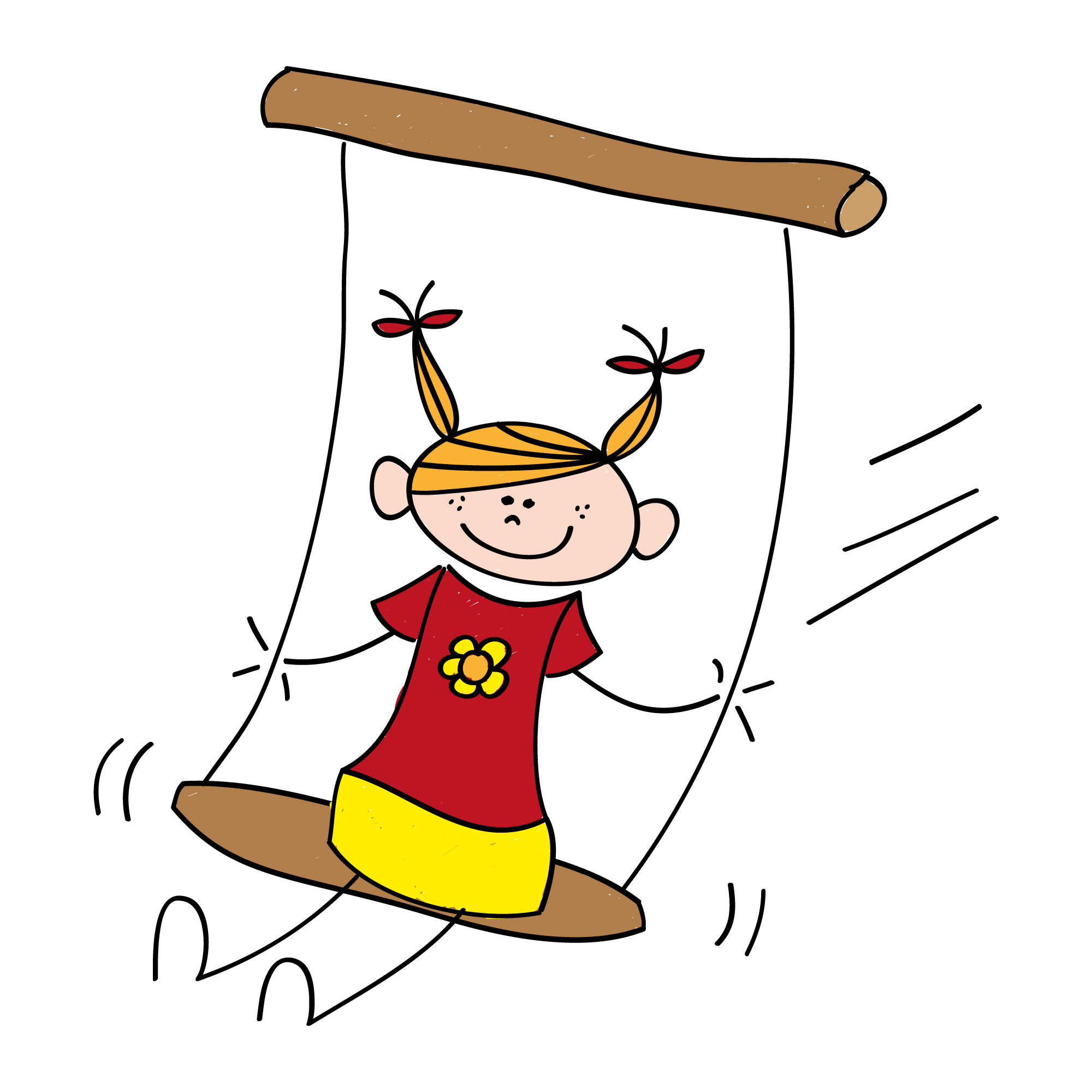 cartoon-girl-on-swing | From the Mixed-Up Files...