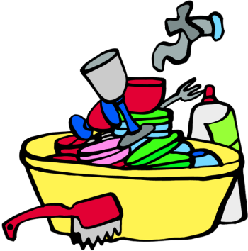 Washing Dishes Clipart - Gallery