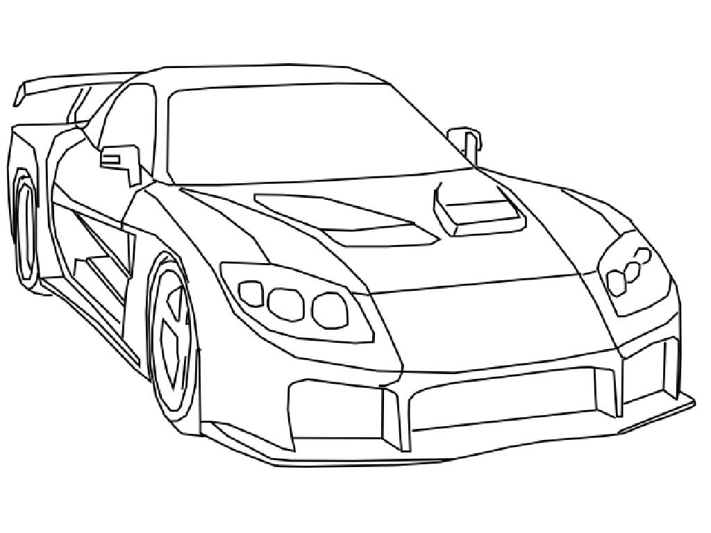 Free Coloring Pages Of Draw A Drift Car - Cliparts.co