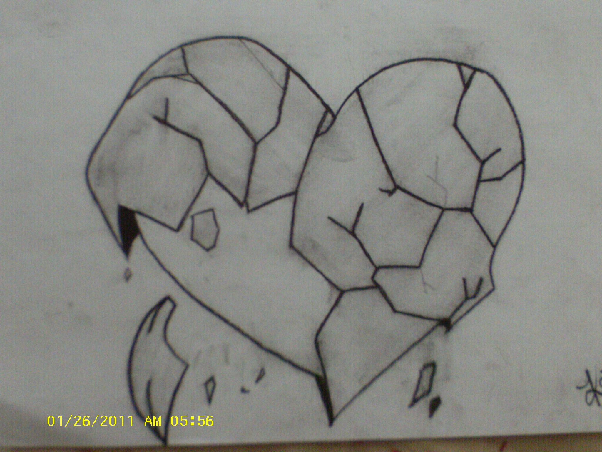 Broken Heart Drawing | knowyourliver