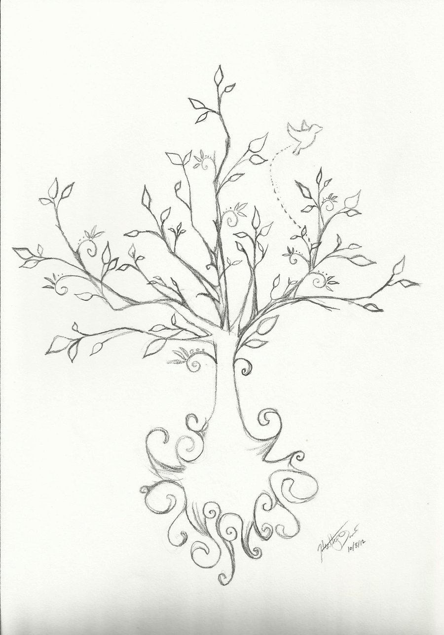 Tree drawing by heavwa on DeviantArt