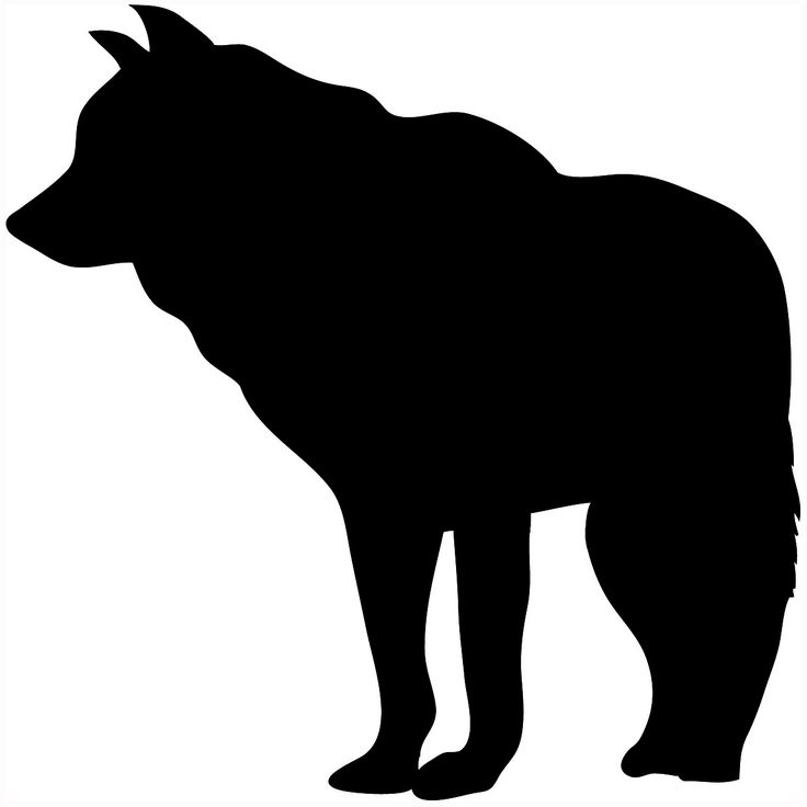 silhouette of standing wolf | Tattoos | Pinterest