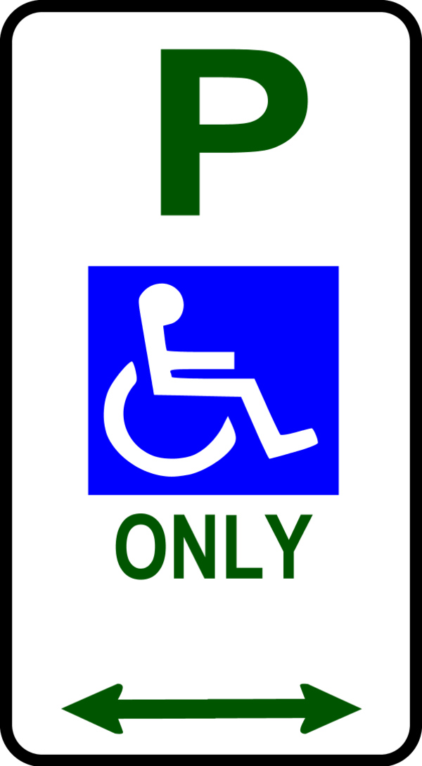 sign disabled parking - vector Clip Art