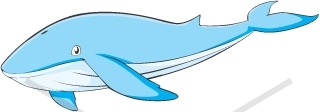 Friendly Blue whale cartoon - Animals - Buy Clip Art | Buy ...