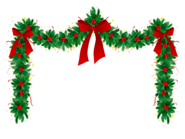 Ist Christmas Garland image - vector clip art online, royalty free ...