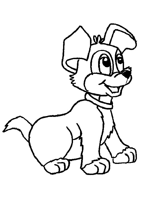 cartoon puppy coloring pages | Coloring Kids