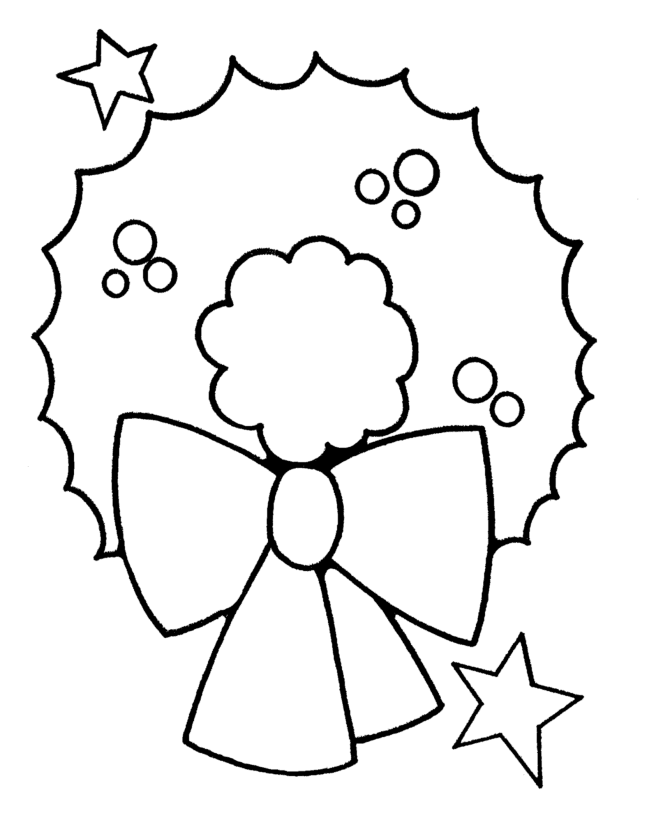 Learning Years: Christmas Coloring Pages - Christmas Wreath ...