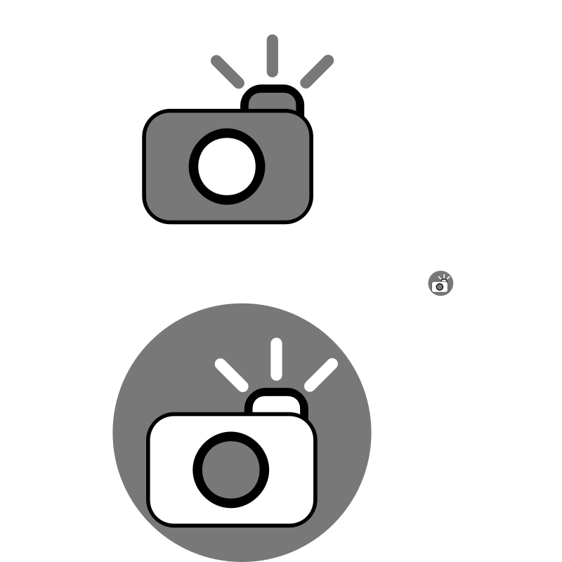 Clipart - Camera icons