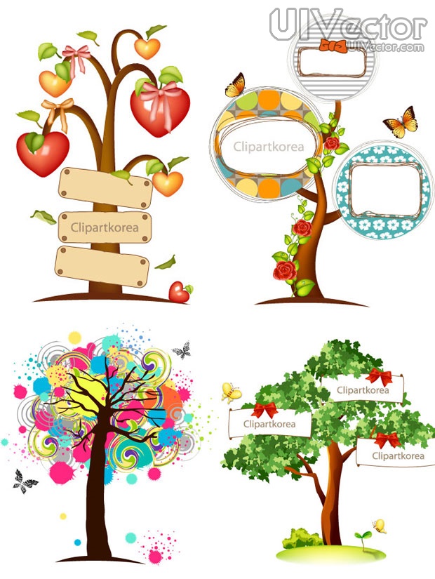 Cartoon tree vector graphics | Vector cartoon