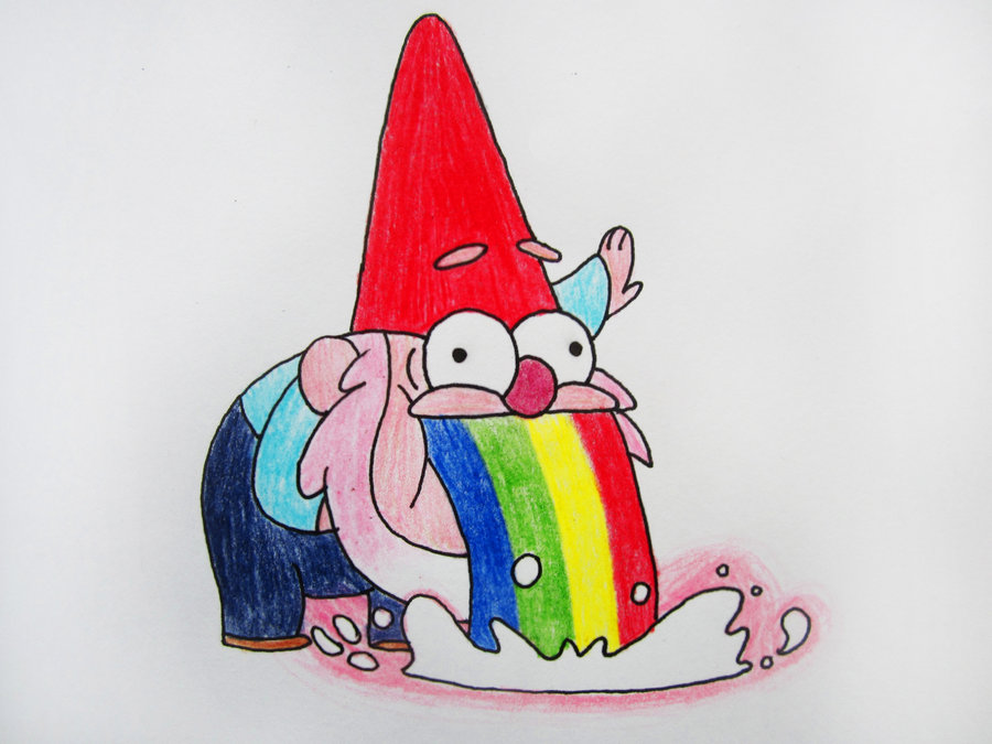 deviantART: More Like Barfing Rainbows- Gravity Falls Gnome by ...