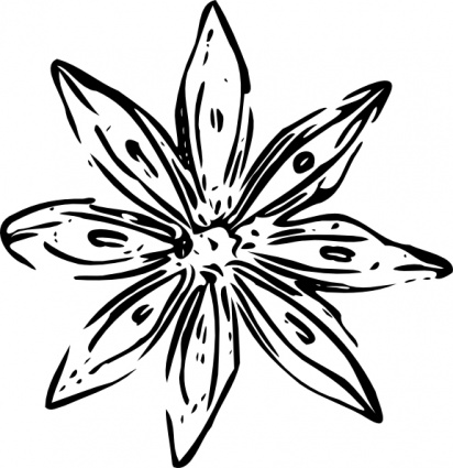 Flower Outline clip art - Download free Other vectors