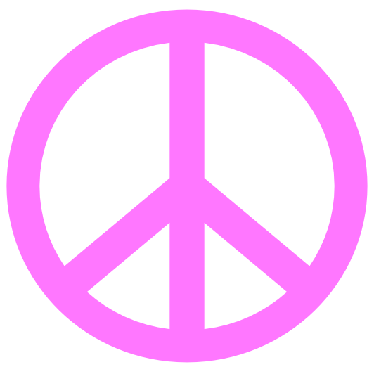 Pink Peace Sign Clipart | Clipart Panda - Free Clipart Images